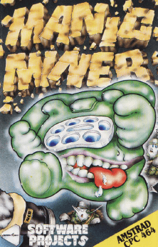 Manic Miner box art for Amstrad CPC